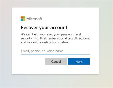 forgot microsoft password